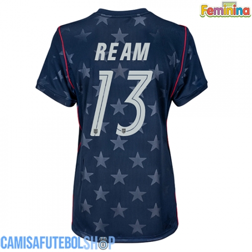 Camisa de time de futebol Estados Unidos Tim Ream #13 Replicas 2º Equipamento Feminina Mundo 2026 Manga Curta